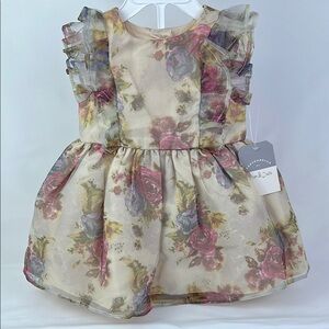 Pastourelle By Pippa & Julie-Floral Ruffle Dress